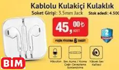 POLOSMART KABLOLU KULAKİÇİ KULAKLIK